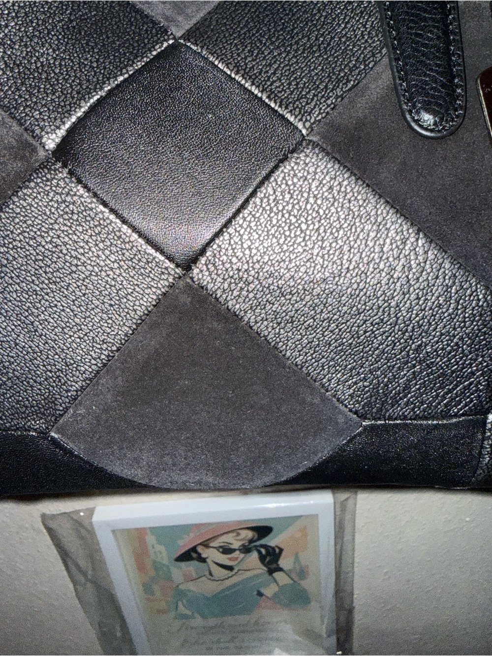 Coach Leather & Suede Patchwork 2 Way Bag with Dustbag - Picture 12 of 15
